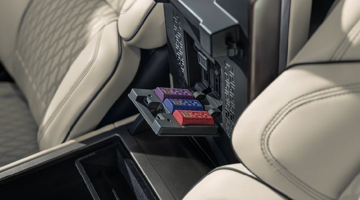 Digital Scent cartridges are shown in the diffuser located in the center arm rest. | Holmes Tuttle Lincoln in Tucson AZ