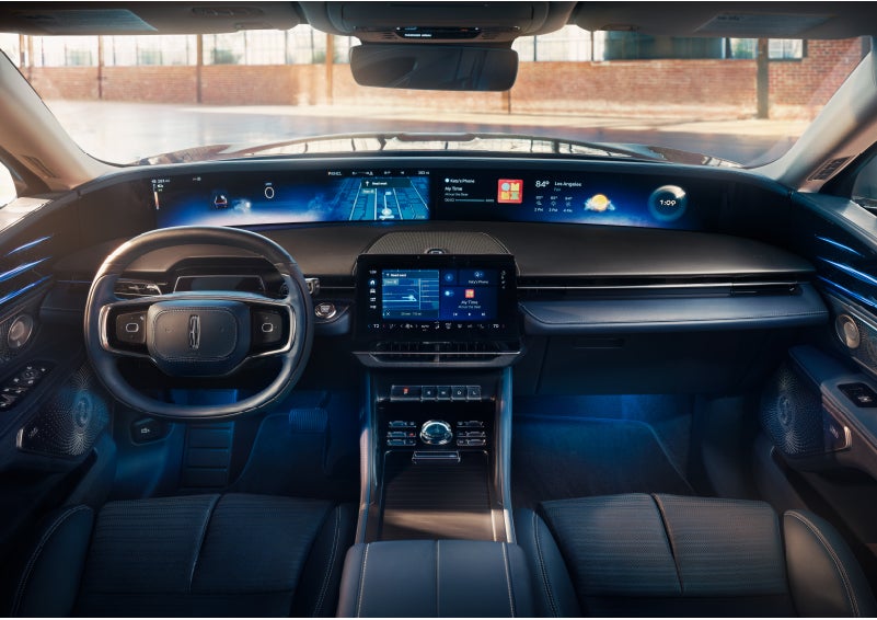 The panoramic display is shown in a 2024 Lincoln Nautilus® SUV. | Holmes Tuttle Lincoln in Tucson AZ